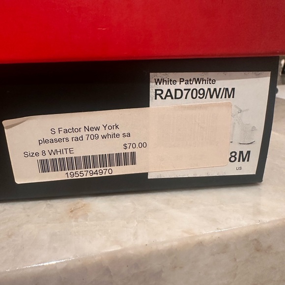 Pleaser White Heels NWT size 8 - Picture 7 of 9